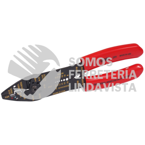 299 PINZA CON MANGO AIR CUSHION PELACABLE 10-22 AWG DE 8-3/4" PONCHA TERMINALES Y CORTA TORNIL URREA3