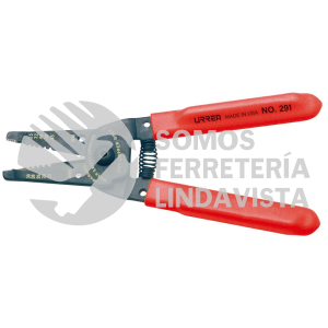291 PINZA CON MANGO AIR CUSHION PELACABLE 10-22 AWG DE 6-3/4" ALTA PALANCA URREA