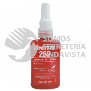 1610077 262TM FIJADOR DE ROSCAS, RESISTENCIA ALTA PERMANENTE, BOTELLA 50 ML 262 31 LOCTITE