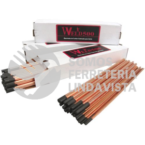 WLD*CP1412 ELECTRODO CARBON COBRIZADO 1/4"X12" WELD500
