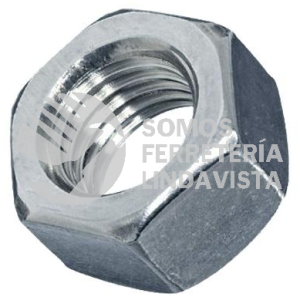 TUERCA381 TUERCA GALVANIZADA DE 1/4 PULGADA C N N