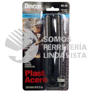 R2-42 PLASTIACERO JERINGA LIQUIDO 45MIN REPARADOR DE METAL 25ML ADHESIVO EPOXICO DEVCON