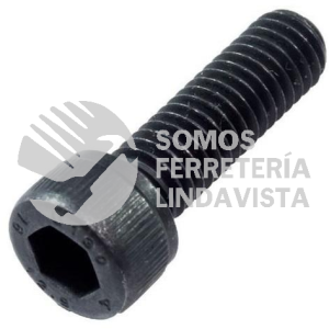 ACM038229 TORNILLO ALLEN CILINDRICO NEGRO 6MM X 25MM CUERDA CORRIDA NACIONAL