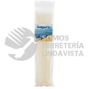 FU0261 CINCHO PLASTICO 150 X 3 5MM 100 PZAS BLANCO FULGORE