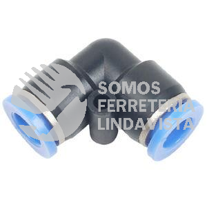 C20400500 CODO 90GRADOS UNION CONEXION RAPIDA 5/16" 8MM RACOR NEUMATICO NORGREN