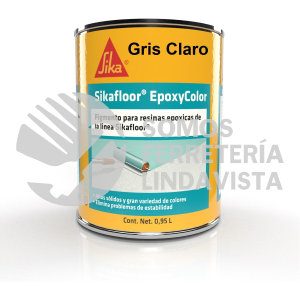 182155 SIKAFLOOR EPOXYCOLOR GRIS CLARO LATA 1 87 KG (0 25 GAL) SIKA CONSTRUCCION