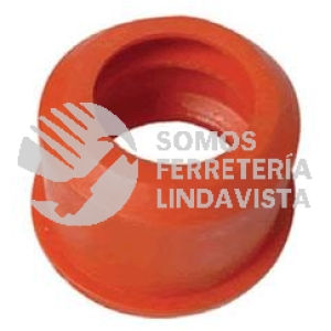 2816 EMPAQUE CHUPON CAMPANA DE HULE PARA LAVABO 2" NARANJA FAMA