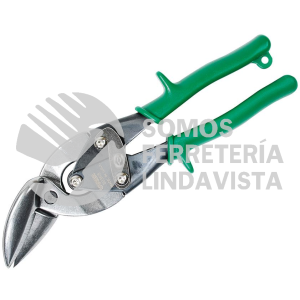 303RS TIJERAS CON MANGO RUBBER GRIP PARA HOJALATERO TIPO AVIACION ACODADA 15GRADOSDERECHA, 10" URREA