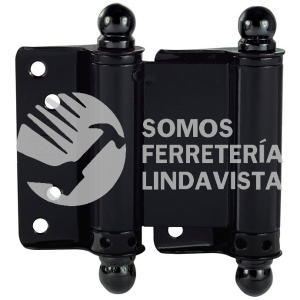 10BR JUEGO DE BISAGRAS DOBLE ACCION COLOR NEGRO, 3", 2 PIEZAS LOCK