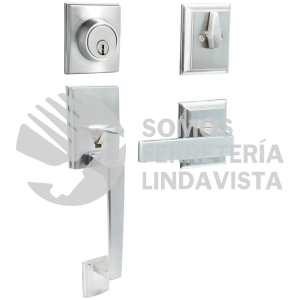 10GA GATILLO RECTANGULAR SOLIDO PARA ENTRADA FUNCION SENCILLA, NIQUEL SATINADO, VISUAL LOCK