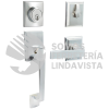 11GA GATILLO RECTANGULAR SOLIDO PARA ENTRADA FUNCION DOBLE, NIQUEL SATINADO, VISUAL LOCK