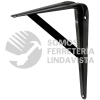 137824 MENSULA CON SOPORTE COLOR NEGRO 10 X 16" SURTEK