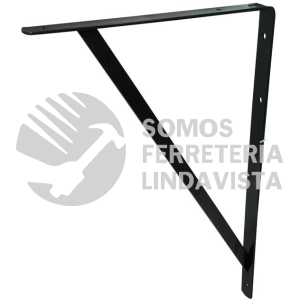 137825 MENSULA CON SOPORTE COLOR NEGRO 13 X 20" SURTEK