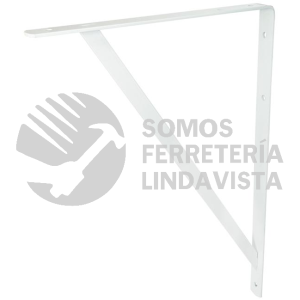 137826 MENSULA CON SOPORTE COLOR BLANCO 8 X 12" SURTEK