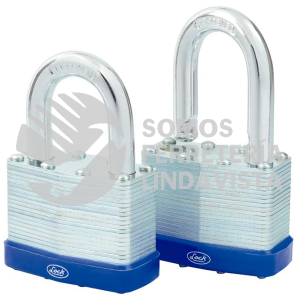 17CA JUEGO DE 2 CANDADOS LAMINADOS 50 MM, LLAVE ESTANDAR LOCK