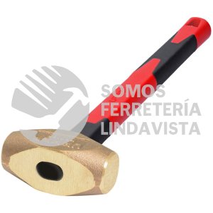 1430FV MARRO DE BRONCE ANTI-CHISPAS CON MANGO DE FIBRA DE VIDRIO DE 13", 1.6 LB URREA