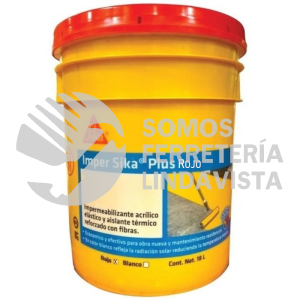 413423 IMPERSIKA PLUS ROJO CUBETA 18 L SIKA CONSTRUCCION
