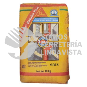 494990 SIKA ESTUKA PLUS GRIS SACO 40 KG SIKA CONSTRUCCION
