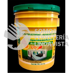 495772 ACRIL TECHO GREEN POWER BLANCO CUBETA 5 AÑOS 19 L SIKA