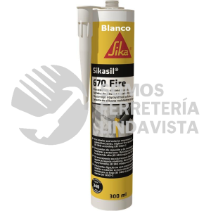 508899 SIKASIL 670 FIRE BLANCO CARTUCHO 300ML SIKA CONSTRUCCION