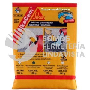 401010 SIKACEM IMPERMEABILIZANTE CAJA 40 BOLSAS 150 GR C/U SIKA CONSTRUCCION