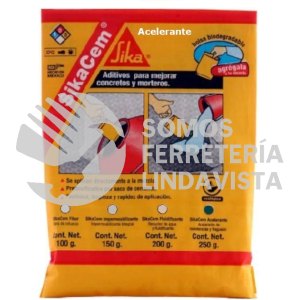 401195 SIKACEM ACELERANTE CAJA 40 BOLSAS 250 GR C/U SIKA CONSTRUCCION
