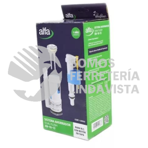 XN-10-13 JUEGO DE HERRAJES ALFA-DUAL P/TANQUE WC ALFA ONE PIECE NACIONAL