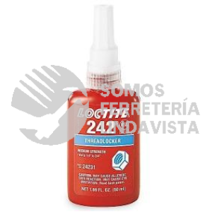 270889 242TM 270889 FIJADOR DE ROSCAS RESISTENCIA MEDIA REMOVIBLE BOTELLA 50 ML 242-31 LOCTITE
