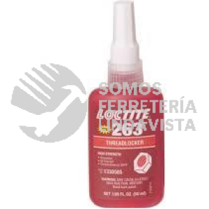 1330585 263TM FIJADOR DE ROSCAS, RESISTENCIA ALTA PERMANENTE, BOTELLA 50 ML 263 31 LOCTITE