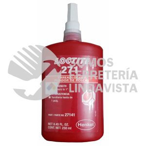 88441 271TM FIJADOR DE ROSCAS, RESISTENCIA ALTA, BOTELLA 250 ML 27141 LOCTITE