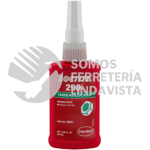 1608643 290TM FIJADOR DE ROSCAS, GRADO CAPILAR, BOTELLA 50 ML 290-31 LOCTITE