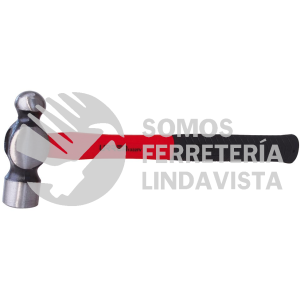 1340FV MARTILLO MAQUINADO DE BOLA CON MANGO DE FIBRA DE VIDRIO LARGO DE 15", 40 OZ URREA