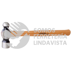 1340P MARTILLO MAQUINADO DE BOLA CON MANGO DE MADERA HICKORY AMERICANO DE 18", 40 OZ URREA
