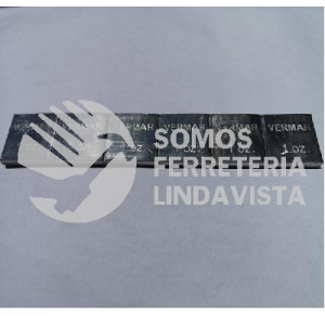PLOMO 123006 CONTRAPESO RANURADO PARA RINES DE CAMION BARRA DE 6 ONZAS VERMAR