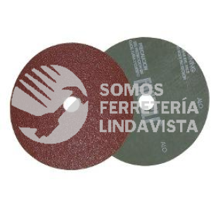 00881 DISCO DE FIBRA DE ESMERIL OXALUM G-88 GRANO 24 7" ROJO FANDELI