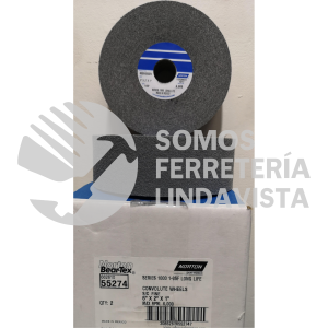 66261055274 RUEDA CONVOLUTE RAPID FINISH SERIES 1000 6"X2"X1" FINO D9 NORTON