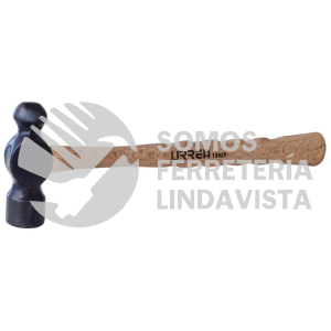 1332E MARTILLO DE BOLA BLACK CON MANGO DE MADERA ESTRIADO DE 16", 32 OZ URREA