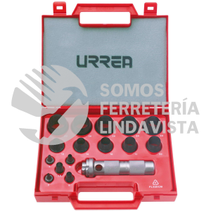 49900M JUEGO DE SACABOCADOS DE 3 A 30MM, 16 PIEZAS URREA