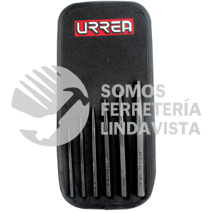 50A JUEGO DE 6 PUNZONES GUIA BOTADOR CORTOS URREA