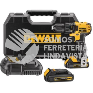 DCD780C2 TALADRO 1/2" COMPACTO 20V MAX 2 BATERIAS 1 5 AMP/H DEWALT