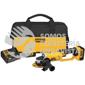DCG412P2 KIT MINI ESMERILADORA INALAMBRICA 4-1/2" 20V DEWALT