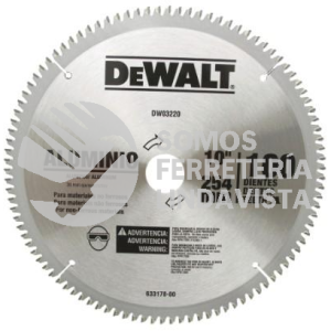 DW03220 DISCO SIERRA 10"X100 DDP CORTE ALUMINIO DEWALT