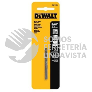 DW1105 BROCAS HSS OXIDO NEGRO 5/64"X2" EN BLISTER DEWALT
