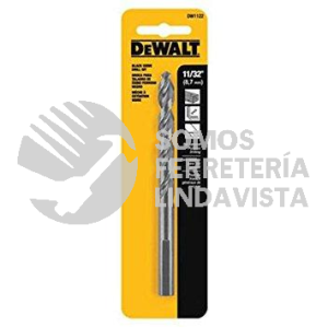 DW1122 BROCA HSS OXIDO NEGRO 11/32"X4-3/4" EN BLISTER DEWALT