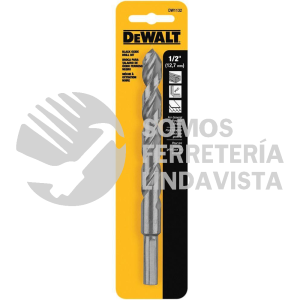 DW1132 BROCA HSS OXIDO NEGRO 1/2"X6" EN BLISTER DEWALT