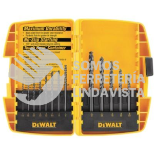 DW1163 JUEGO DE 13 BROCAS OXIDO NEGRO DEWALT