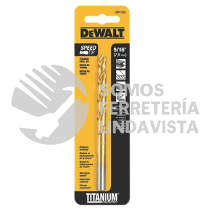 DW1320 5/16" BROCA C/PUNTA DE TITANIO-1 PZA DEWALT