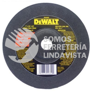 DW44850 DISCO ALTO RENDIMIENTO DE DEBASTE 7X 1/4X7/8" TIPO 27 DEWALT