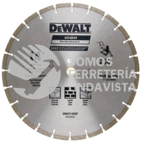 DW47142HP DISCO DIAMANTADO SEGMENTADO 14X1" DEWALT