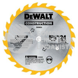 DW9054 DISCO SIERRA 5-3/8 24 DIENTES FLECHA 10MM DEWALT
